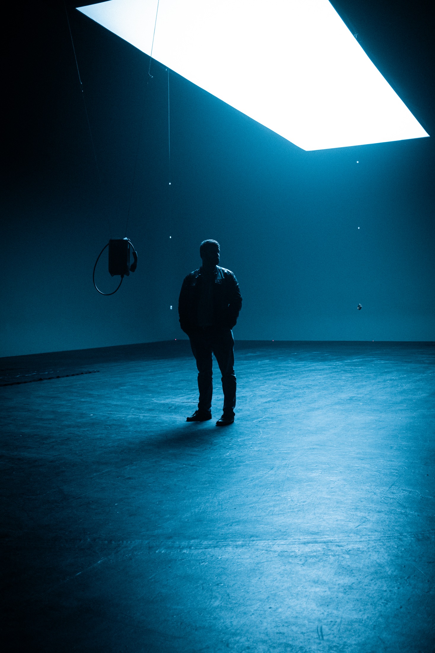 Marian Lukan on set